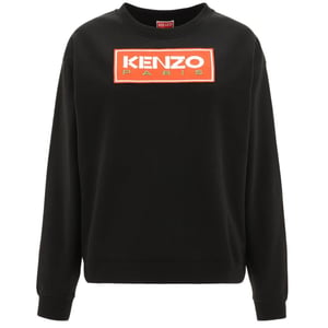 Kenzo Paris Block Logotyp Damsvart Sweatshirt