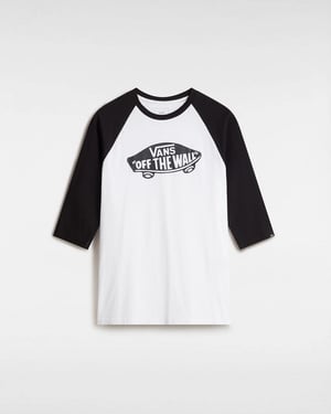 Vans Off The Wall 3/4 Sleeve Men’s Raglan T-Shirt White