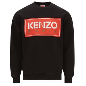 Kenzo Paris Block Logo Black Sweatshirt
