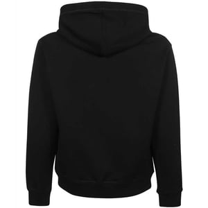 Dsquared2 Cool Fit Embossed Maple Leaf Logo Black Hoodie