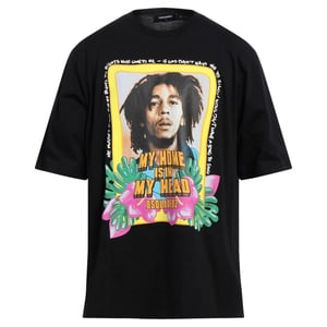 Dsquared2 Skater Fit Home Is In My Head Logo Black T-Shirt