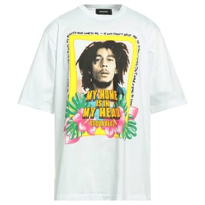 Dsquared2 Skater Fit Home Is In My Head Logo White T-Shirt