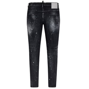 Dsquared2 Skater Jeans Paint Splatter Faded Black Wash Jeans