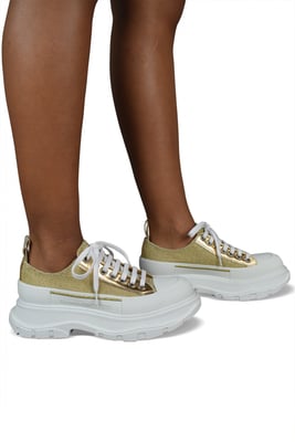 Alexander McQueen Sneakers Tread Slick Geel
