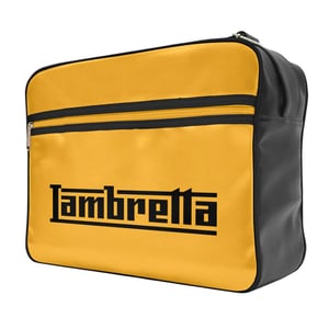 Lambretta Unisex Volwassen Logo Cabin Tas (Zwart/Mosterd)