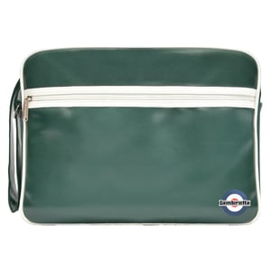 Lambretta Unisex Retro Tas voor Volwassenen (Donkergroen/wit)