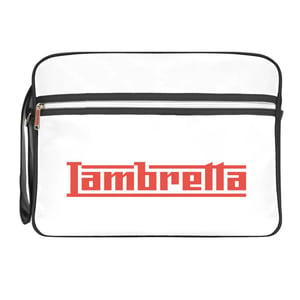 Lambretta Unisex Volwassen Logo Cabin Bag (Zwart/Wit)