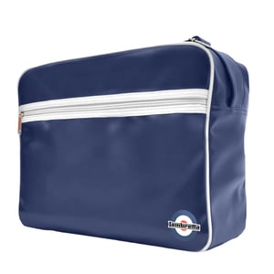 Lambretta Unisex Retro Tas voor Volwassenen (Marine / Wit)