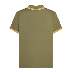 Lambretta Mens SS25 Triple Tipped Polo Shirt (Khaki Green)