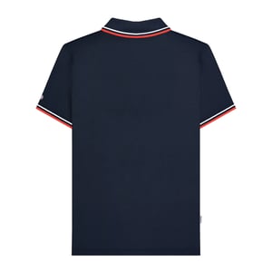 Lambretta Mens SS25 Twin Tip Polo Shirt (Navy/White)