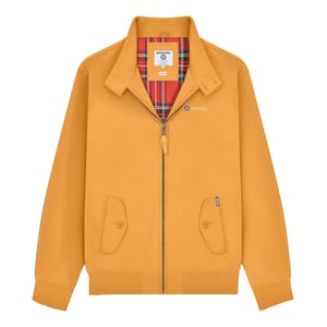 Lambretta Mens Shower Resistant Harrington Jacket (Mustard)