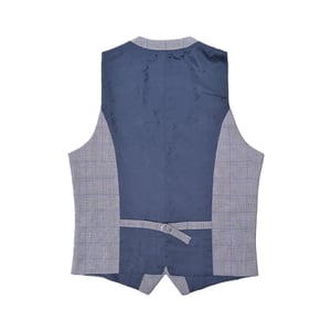 Lambretta Heren George Prince Of Wales Geruite Waistcoat (Grijs)