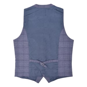 Lambretta Heren Bradley Geruite Waistcoat (Leisteen)
