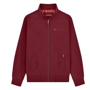 Lambretta Mens Shower Resistant Harrington Jacket (Burgundy)