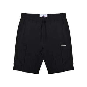 Lambretta Mens Utility SS25 Cargo Shorts (Black)