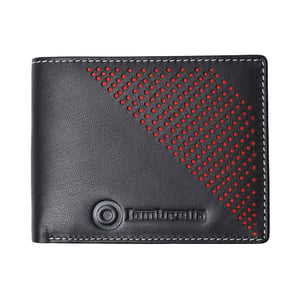 Lambretta Punched Leather Wallet (Black)