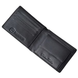 Lambretta Punched Leather Wallet (Black)