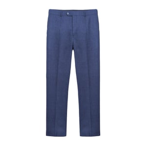 Lambretta Mens Spencer Checked Suit Trousers (Navy)