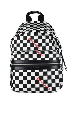 Palm Angels Checkerboard Ryggsäck Vit