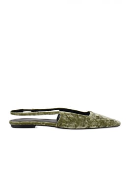 Saint Laurent ballerina's Blade Green