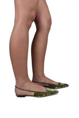 Saint Laurent ballerina's Blade Green