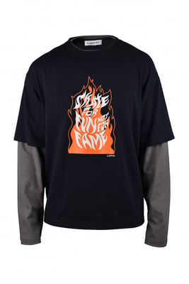Lanvin T-shirt Blauw