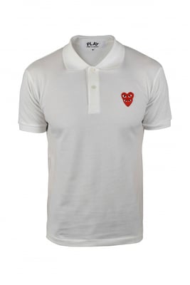 Comme des garçons poloshirt wit