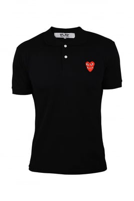 Comme des garçons pikétröja Svart