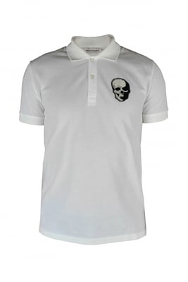 Poloshirt Alexander McQueen wit