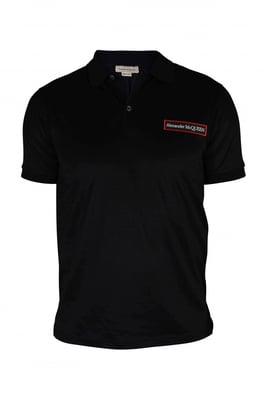 Alexander McQueen Polo Zwart