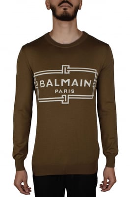 Balmain Trui Kaki