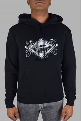 Saint Laurent Hoodie Sweat met logo Zwart