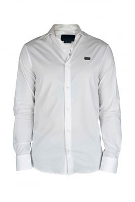 Philipp Plein Diamond Cut LS Iconisch overhemd Wit