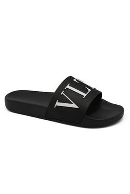 Valentino Garavani VLTN-slippers Zwart