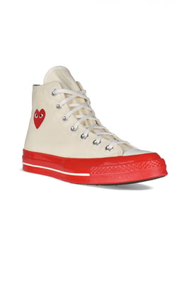Comme des garçons Chuck Taylor hoge sneakers Nude
