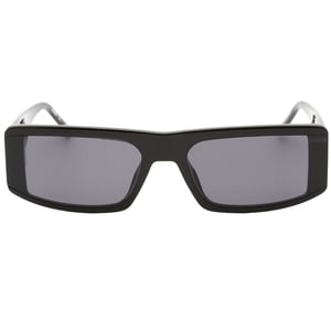 Hugo Boss grijze rechthoekige lens zwarte zonnebril