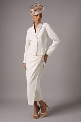 Knot Front Wrap Skirt
