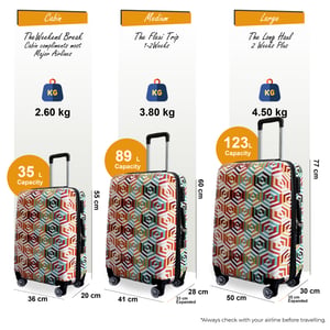 Expandable Hard Shell Ombre Colorful 8 Wheels Suitcase Print Luggage