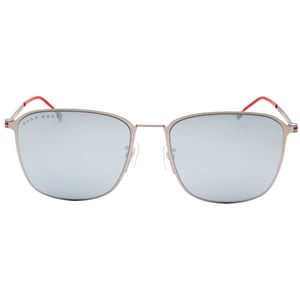 Hugo Boss Extra White ML Lens Mat Ruthenium Zilver Zonnebril