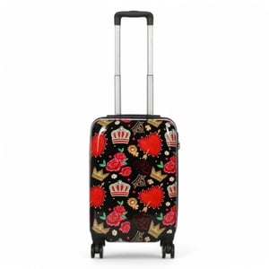 Hard Shell Printed Cabin 55 x 36 x 20 cm PP Suitcase Luggage Suitable for Easyjet, Ryanair