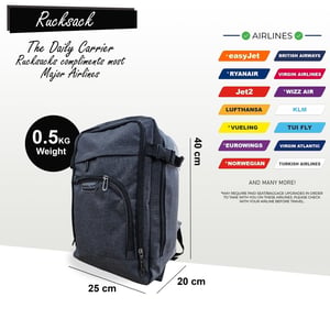 Rugzak 40x20x25 cm Onderstoel Reiskoffer voor Easy Jet, Ryanair