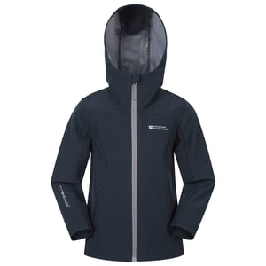 Mountain Warehouse Kinder Retreat Lichtgewicht Softshell Jacket (Zwart)