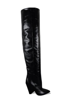 Saint Laurent Niki 105 over-the-knee boots Svart