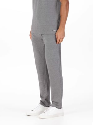 Luke 1977 Men's Genil Smart Herringbone Joggers in Grey