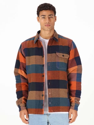 Luke 1977 Men's Bala 4000 Quilted Shacket in Orange