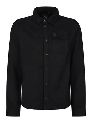 Luke 1977 Men's Donovan 1000 Premium Faux Suede Overshirt in Black