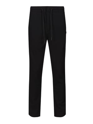 Luke 1977 Men's Cordon Stretch Cord Textured Trousers in Black