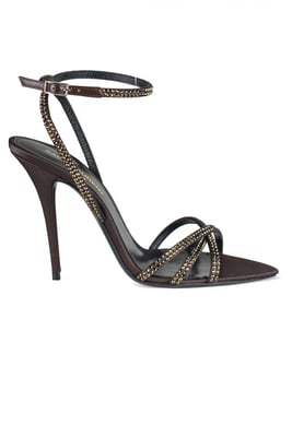 Saint Laurent Ava Sandalen Bruin