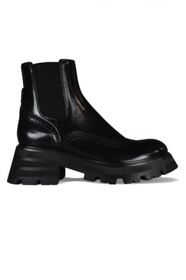 Alexander McQueen Wander Chelsea Laarzen Zwart