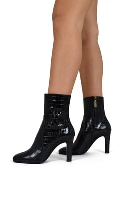 Saint Laurent Jane enkellaarsjes Zwart